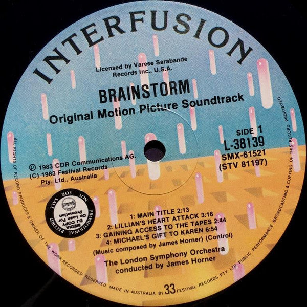 James Horner : Brainstorm (Original Motion Picture Score) (LP, Album)