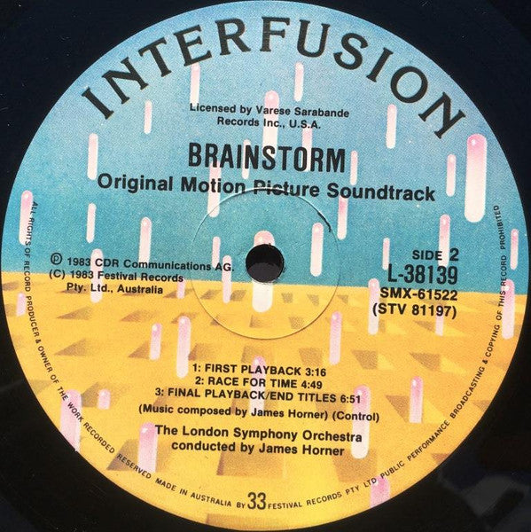 James Horner : Brainstorm (Original Motion Picture Score) (LP, Album)