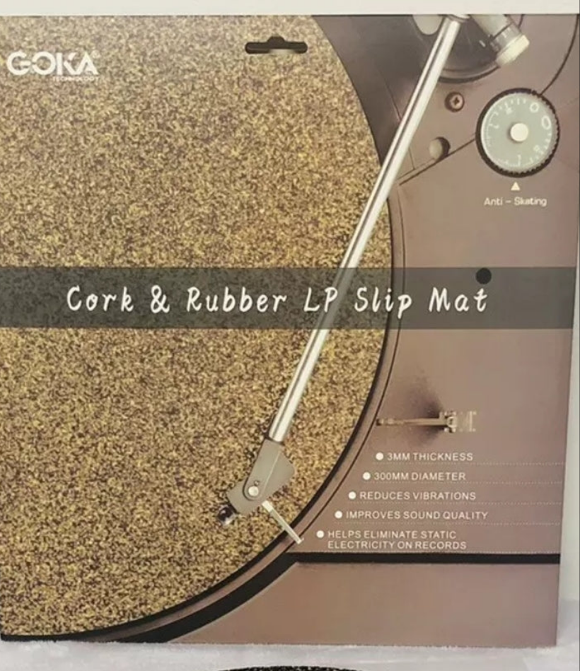 Cork / Rubber Turntable Record Mat Slipmat Technics Audio Technica etc