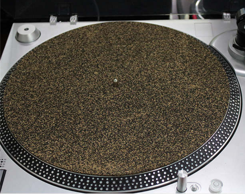 Cork / Rubber Turntable Record Mat Slipmat Technics Audio Technica etc