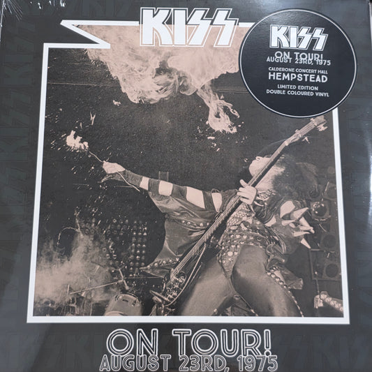 Kiss - HEMPSTEAD On Tour! Live Clear Vinyl 1975 "2LP COLOURED VINYL RECORD"