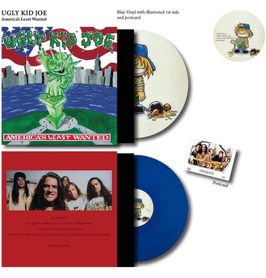 Ugly Kid Joe – America's Least Wanted "2LP COLOURED VINYL - ILLUSTRATED SIDE A"