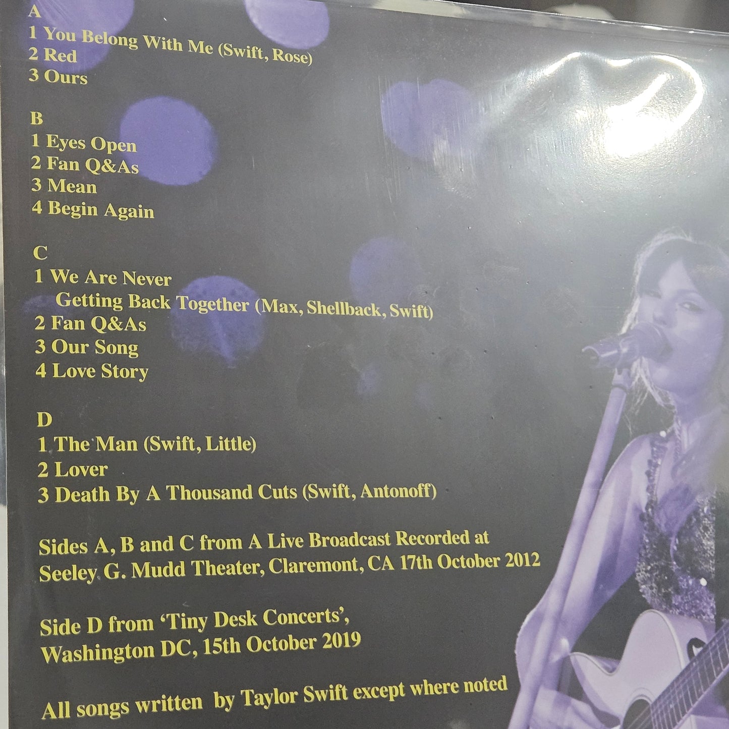 TAYLOR SWIFT TELLING TALES THE LOST BROADCASTS LIVE TINY DESK 2LP COLOURED VINYL