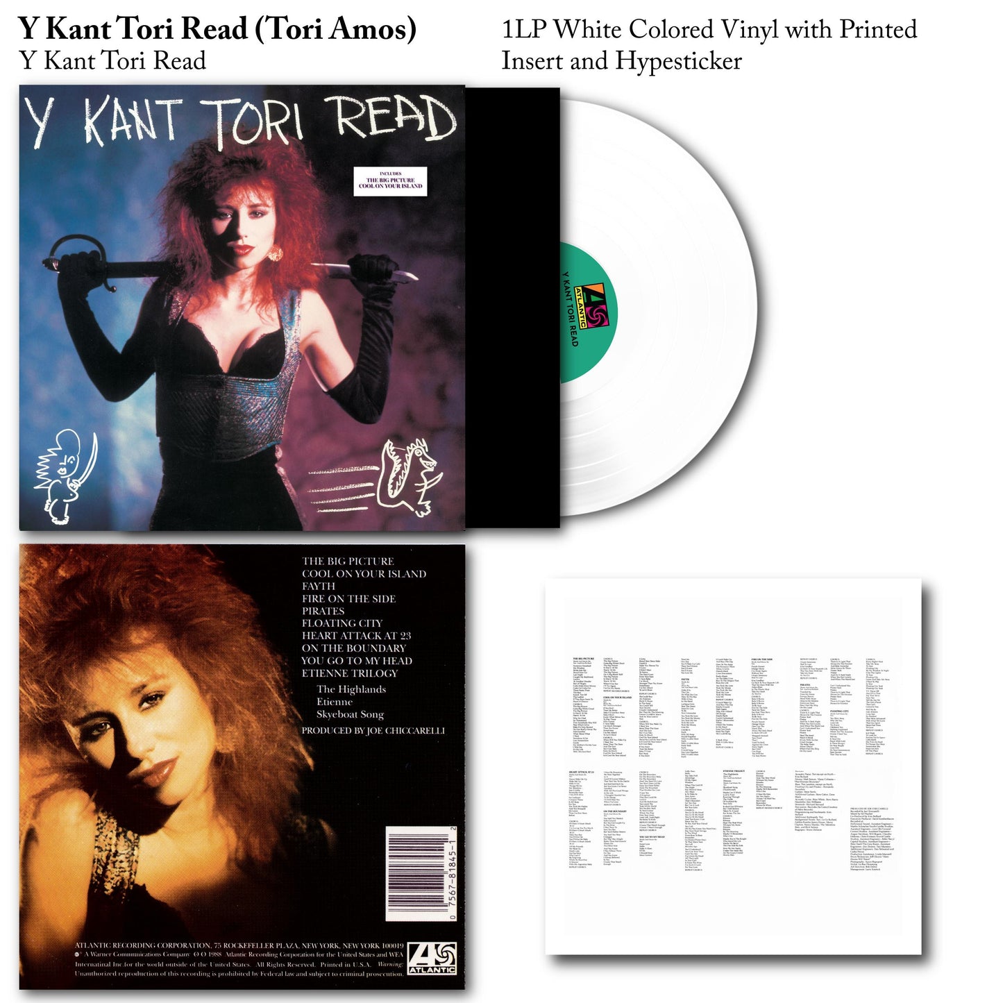 Tori Amos - Y KANT TORI READ - Y Cant Tori Read Tori Amos Vinyl Record LP