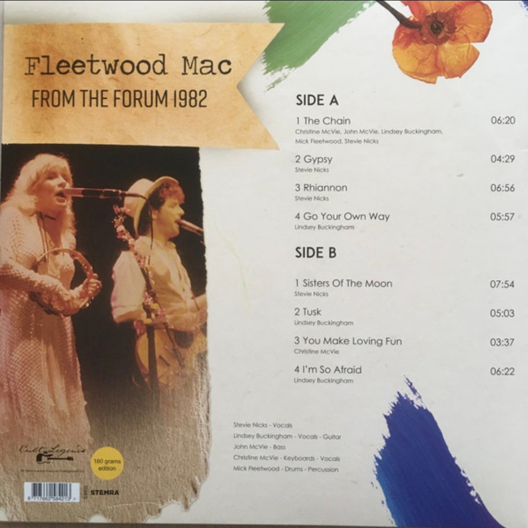 FLEETWOOD MAC - LIVE AT THE FORUM 1982 VINYL RECORD LP