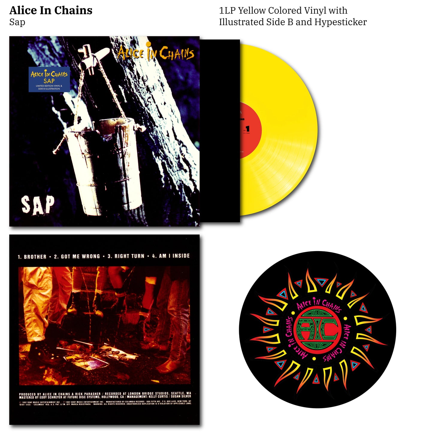 Alice In Chains - SAP Vinyl Record LP