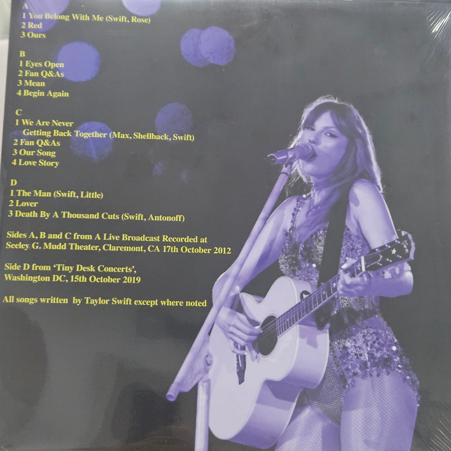 TAYLOR SWIFT TELLING TALES THE LOST BROADCASTS LIVE TINY DESK 2LP COLOURED VINYL