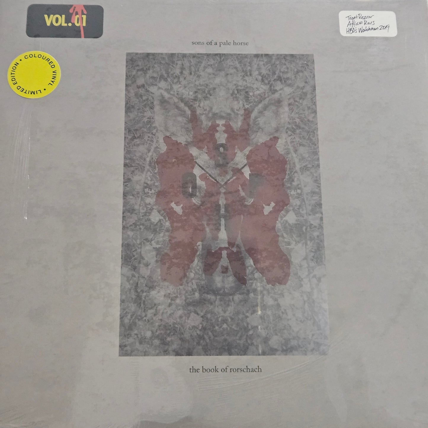 SONS OF A PALE HORSE (Trent Reznor / Atticus Ross) - Watchmen: Vol. 01, The Book Of Rorschach LP SOUNDTRACK NIN (Coloured Vinyl - Unofficial)