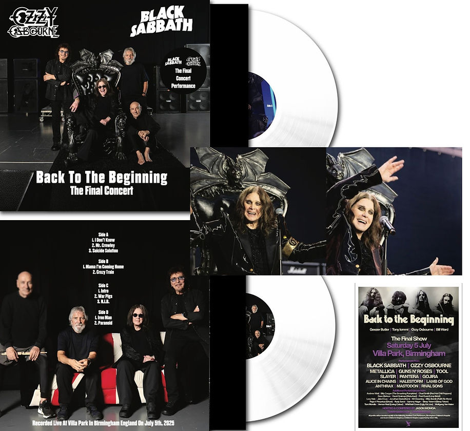 Black Sabbath / Ozzy Osbourne Back to the Beginning - The Final Concert 2025 Birmingham 2LP VINYL RECORD