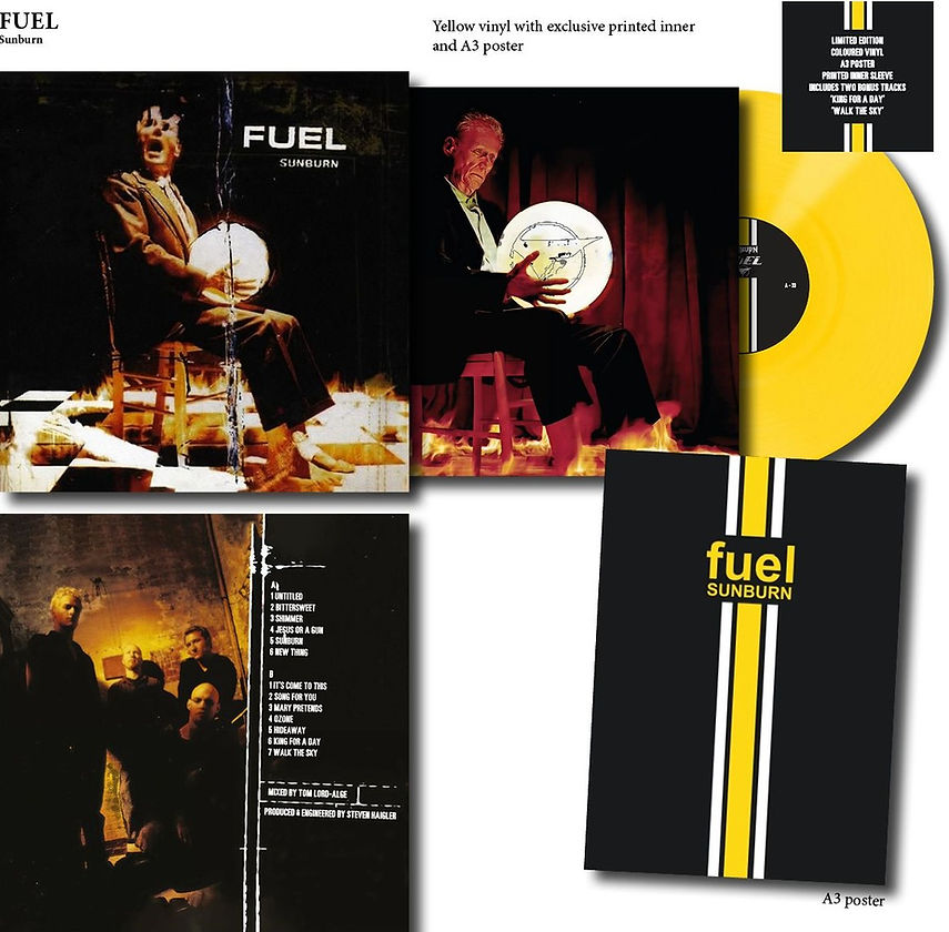 Fuel – Sunburn "YELLOW COLOURED VINYL RECORD"