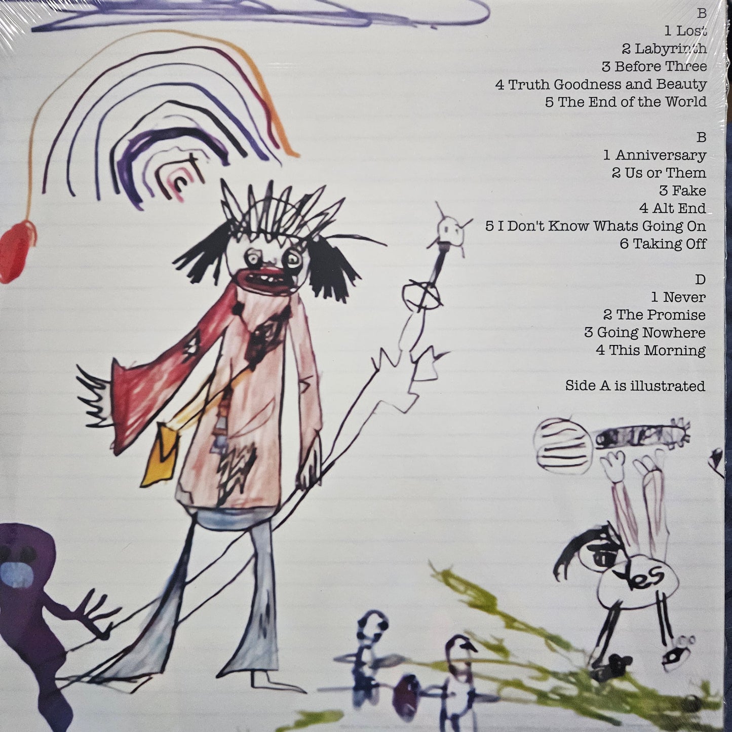 The Cure – The Cure Self titled vinyl record "2LP COLOURED VINYL - ILLUSTRATED A SIDE"