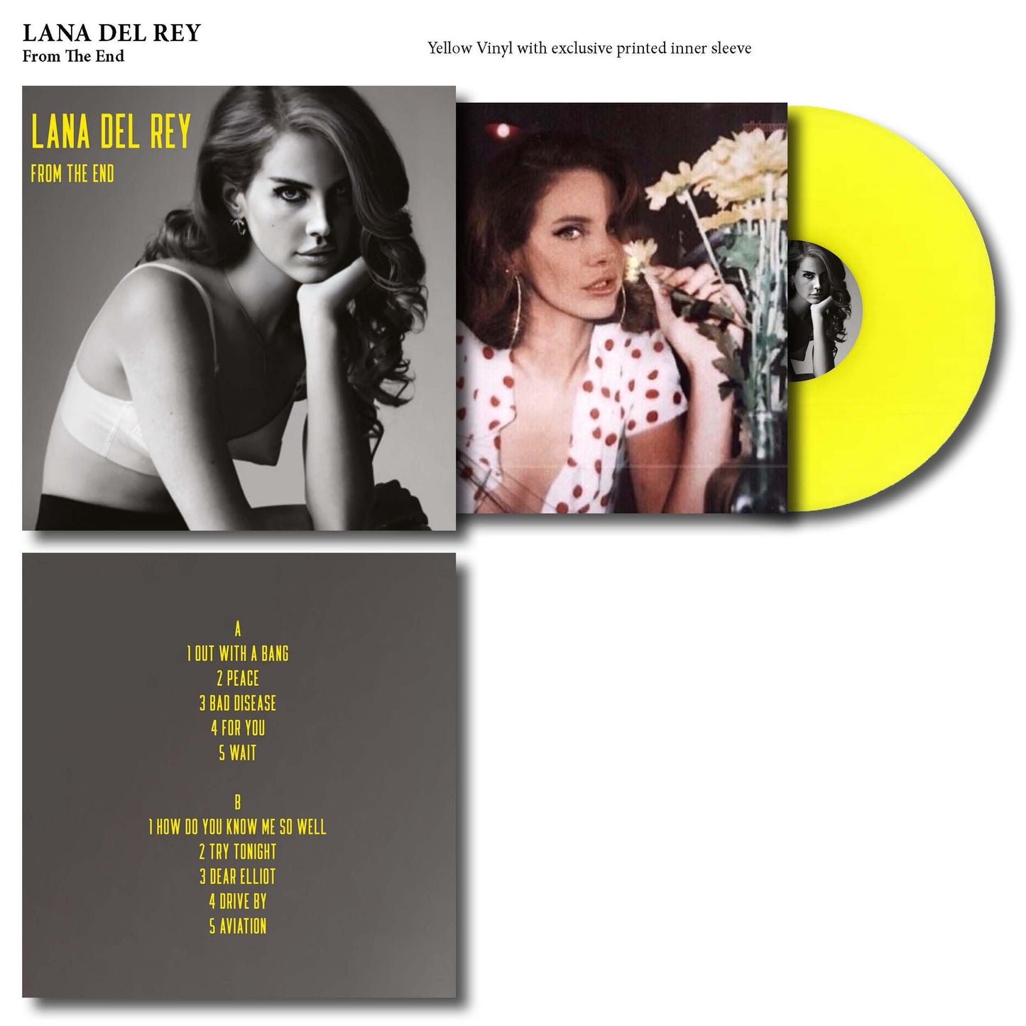 Lana Del Rey - From The End Coloured Vinyl Record LP
