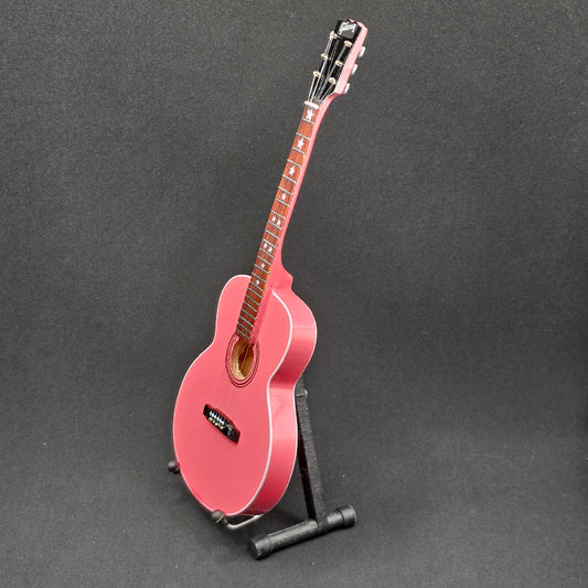 Miniature Guitar - Taylor Swift Eras Tour - Lover Pink Gibson - Model Guitar Inc Stand