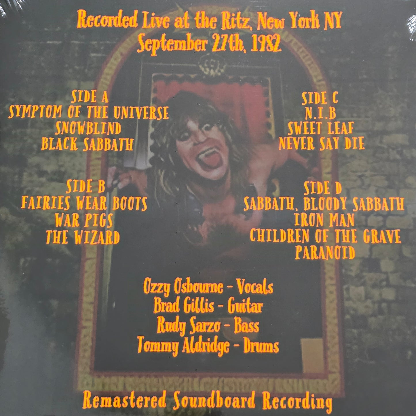 OZZY OSBOURNE - SPEAK OF THE DEVIL 2LP VINYL RECORD COLOURED LIVE 1982 NEW YORK BLACK SABBATH