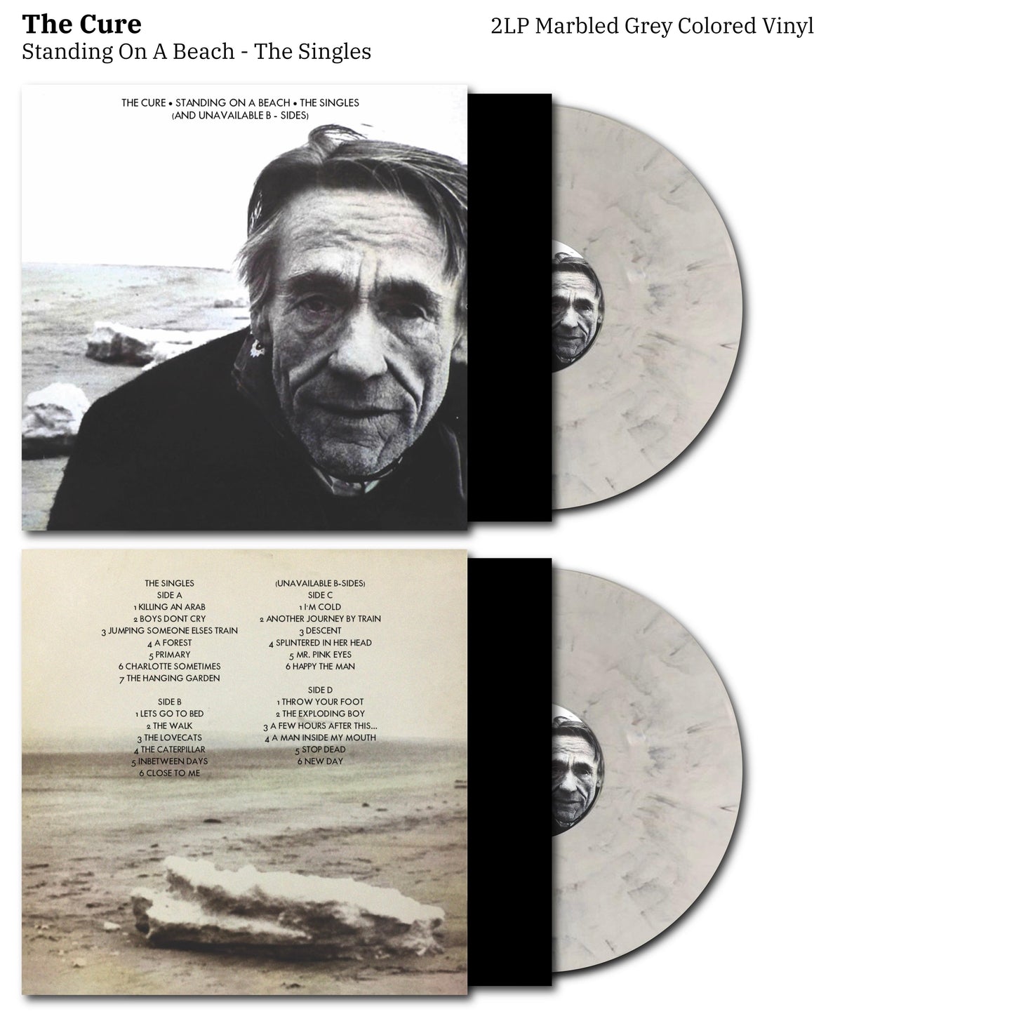 The Cure - Standing On a Beach- The Singles & Unavailable B Sides Vinyl Record 2LP Greatest Hits Best Of