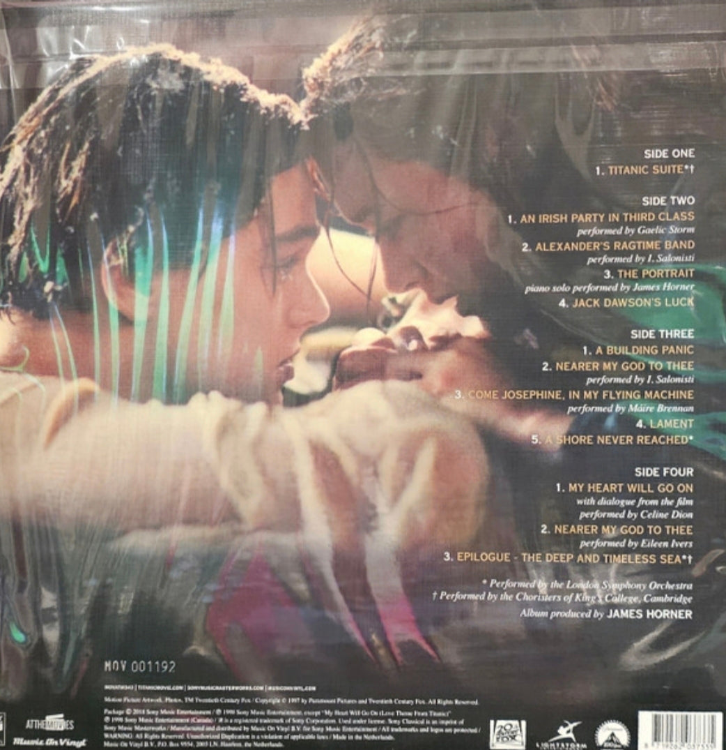 James Horner - Back To Titanic (Music From The Motion Picture) (2xLP, Dlx, Ltd, Num, RE, Yel) Vinyl Record / LP
