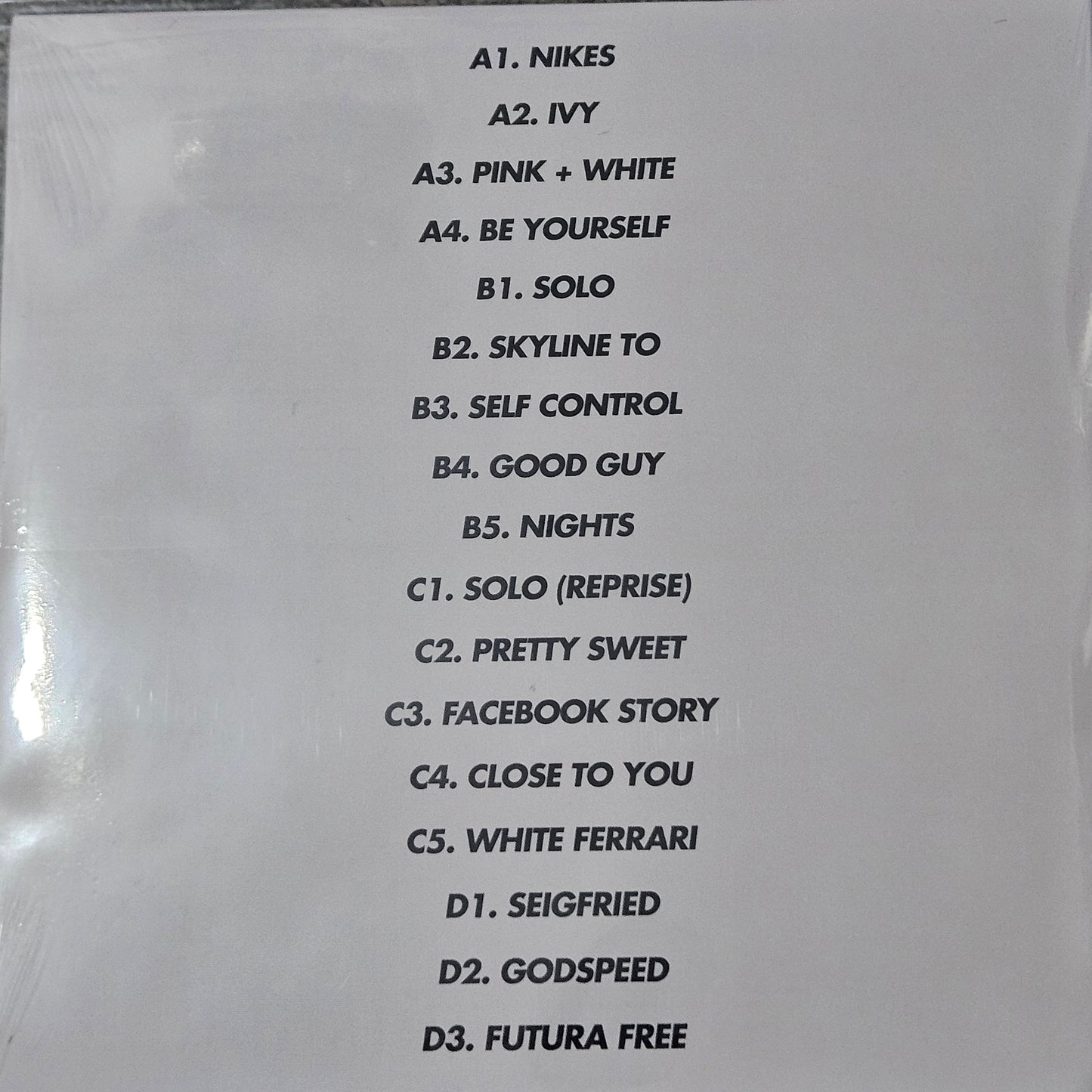 Frank Ocean – Blond "2LP COLOURED VINYL" DELUXE EDITION YELLOW