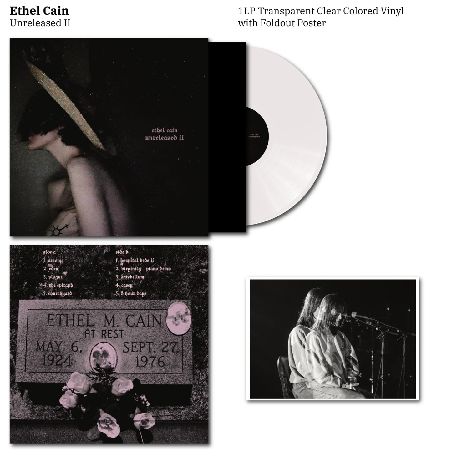 Ethel Cain - Unreleased 2 II ( Demos & Outtakes ) Vinyl Record LP