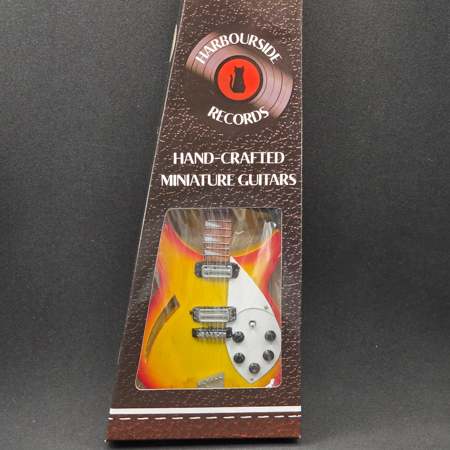 Miniature Guitar - The Beatles George Harrison 12 String Rickenbacker - Model Guitar Inc Stand