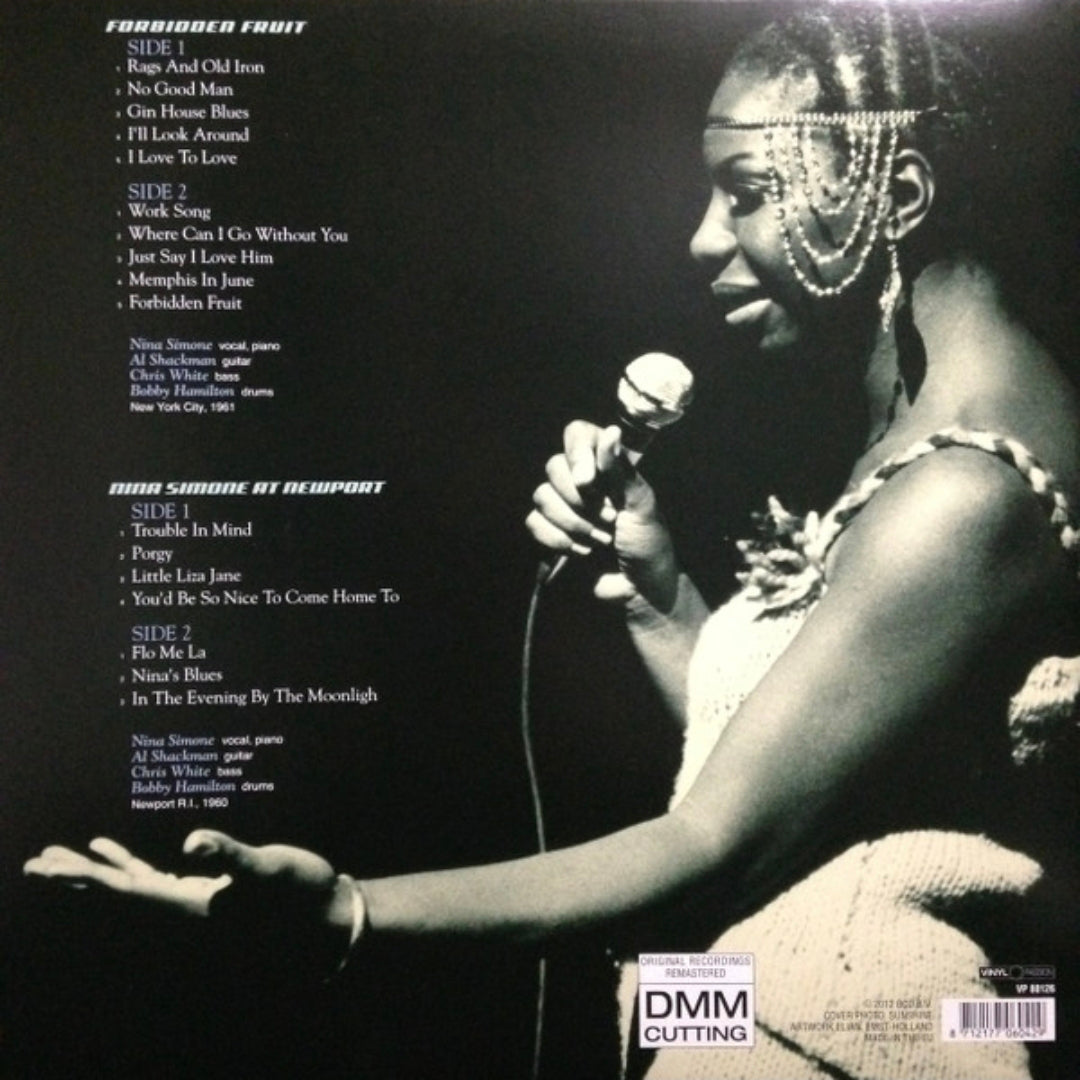 NINA SIMONE AT NEWPORT & FORBIDDEN FRUIT 2LP LIMITED EDITION COLOURED VINYL RECORD