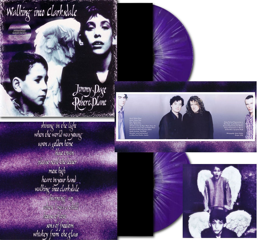 Jimmy Page Robert Plant – Walking Into Clarksdale "2LP COLOURED VINYL RECORD"  LED ZEPPELIN