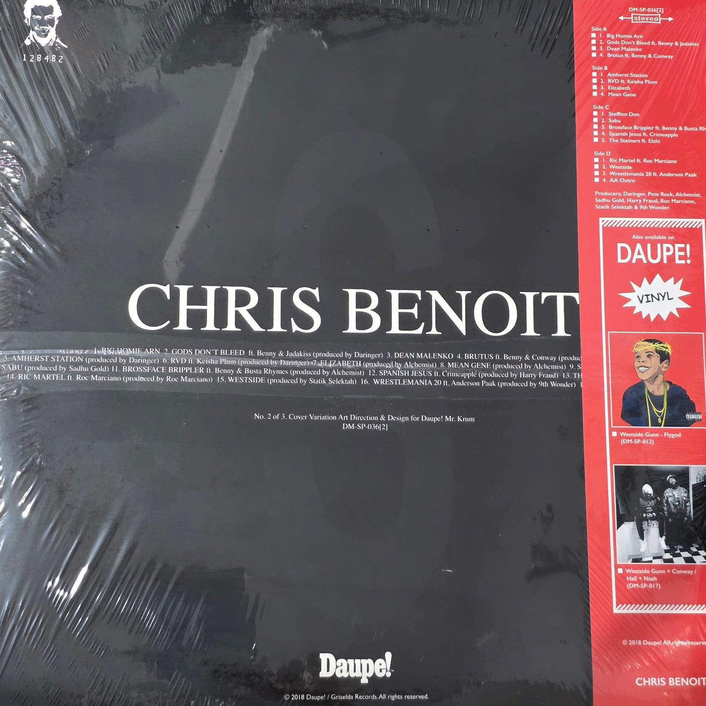 Westside Gunn – Chris Benoit "2LP COLOURED VINYL RECORD"