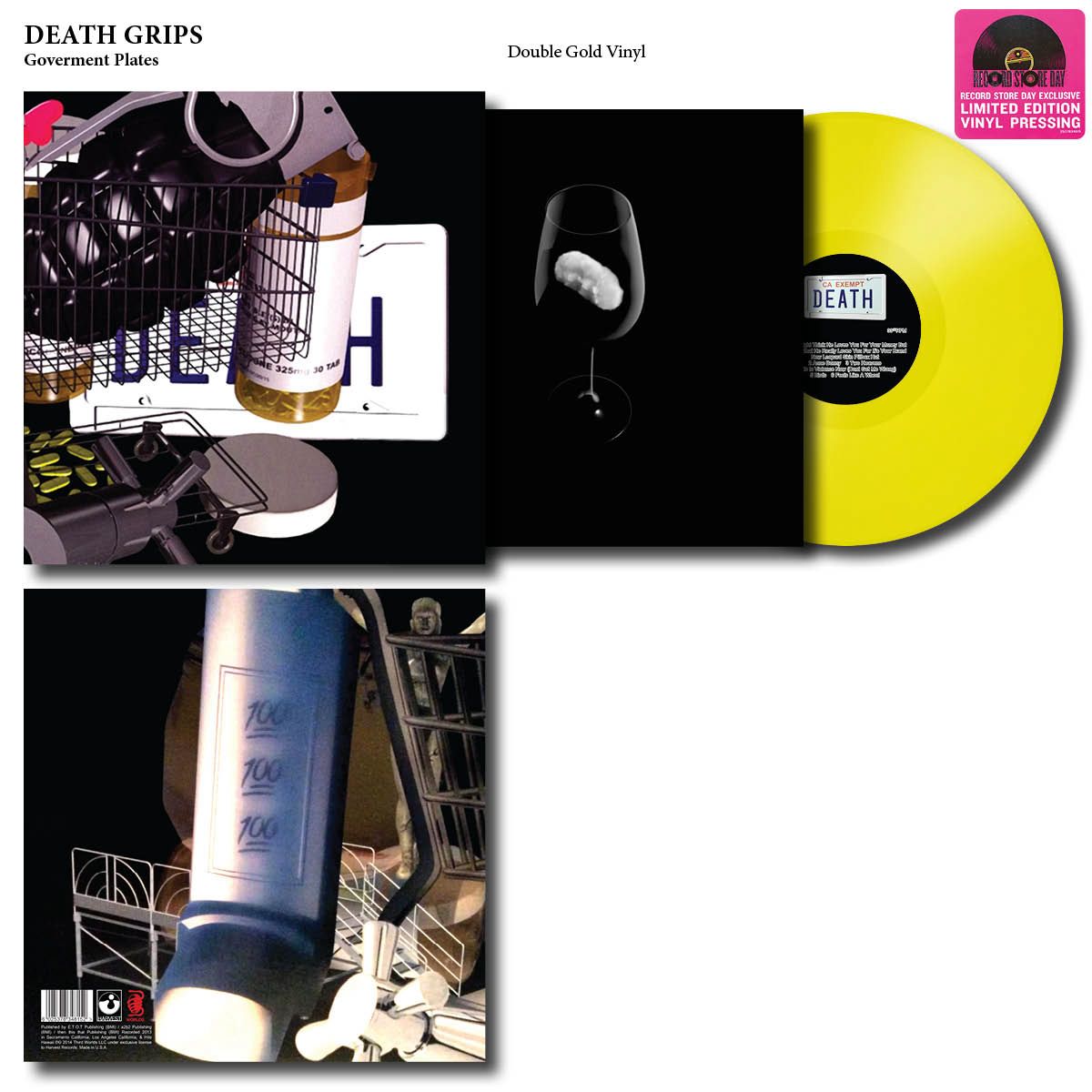 Death Grips - Government Plates Vinyl Record LP RSD Edition