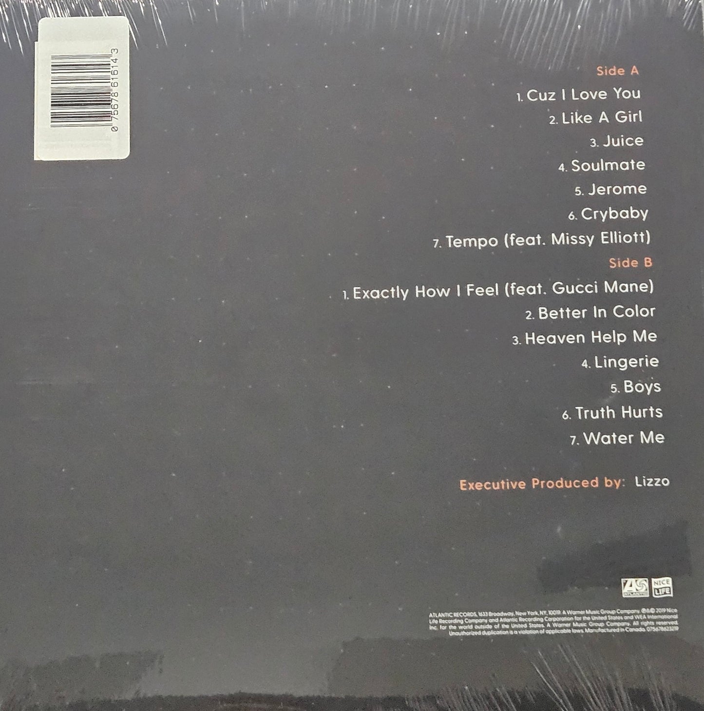 Lizzo – Cuz I Love You (Vinyl, LP, Album) VIOLET Vinyl