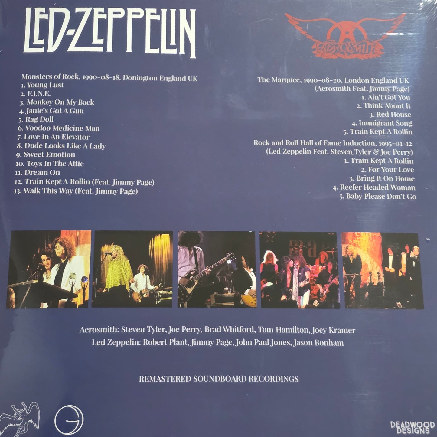 Led Zeppelin Aerosmith - Aero - Zeppelin Live "2LP COLOURED VINYL RECORD"