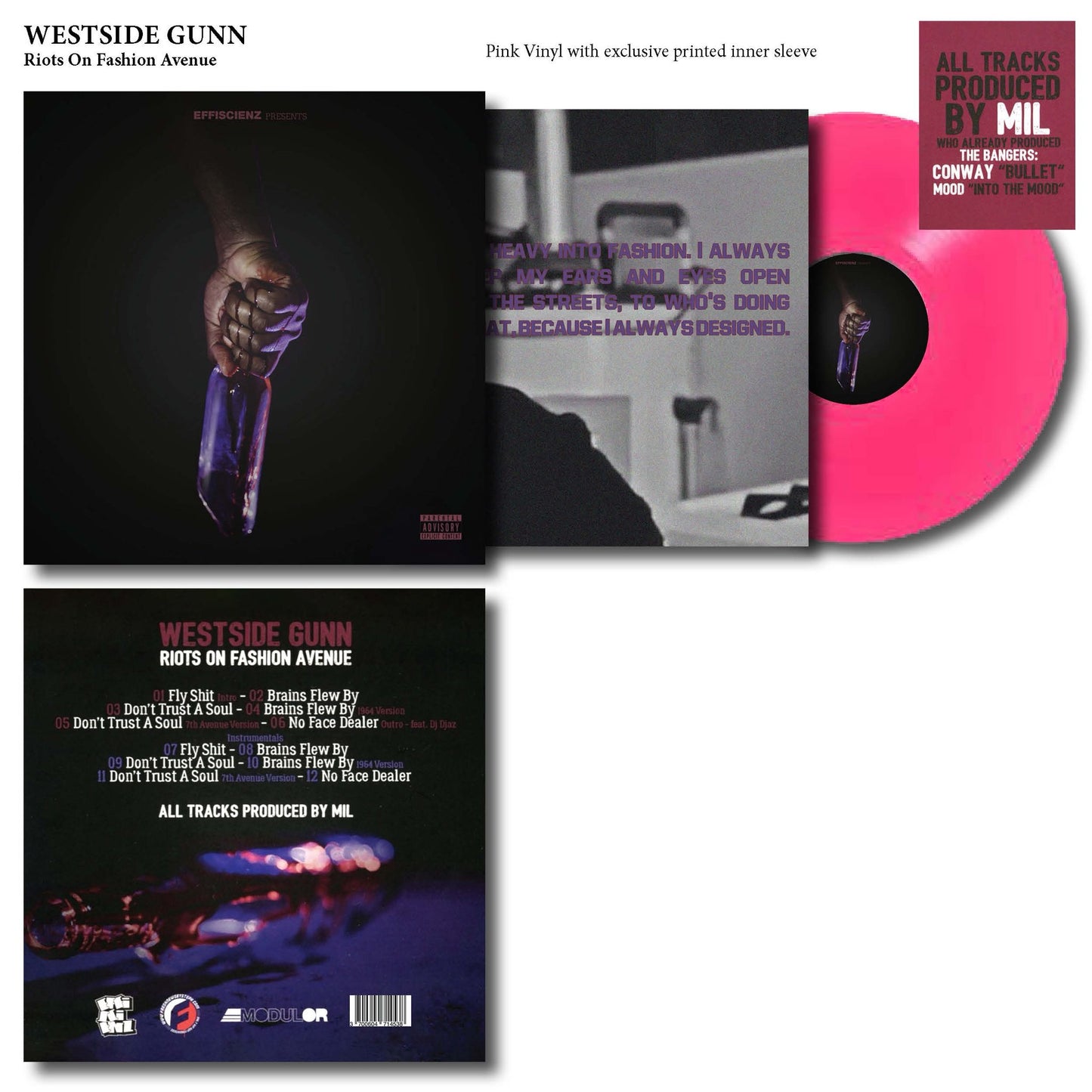 Westside Gunn - Riots on Fashion Avenue Vinyl Record LP