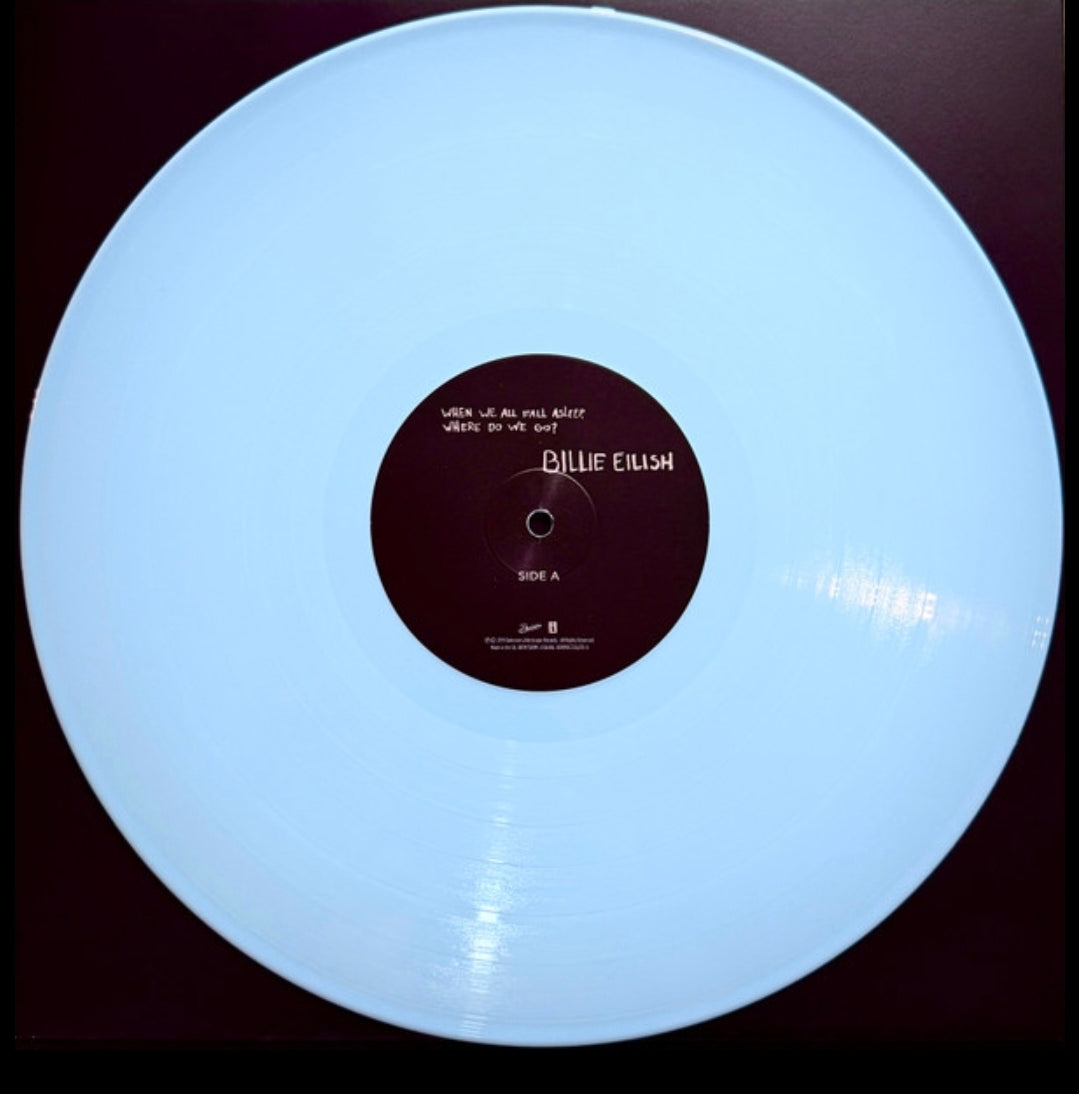 Billie Eilish - When We All Fall Asleep, Where Do We Go? (LP, Album, RE, Baby Blue Coloured) Vinyl Record / LP