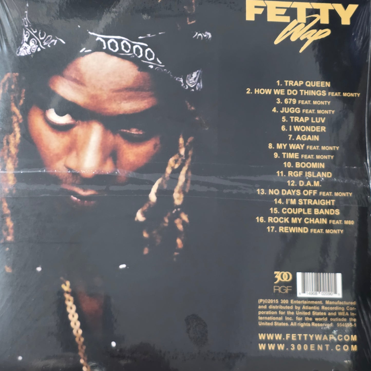 FETTY WAP FETTY WAP SELF TITLED VINYL RECORD COLOURED 2LP