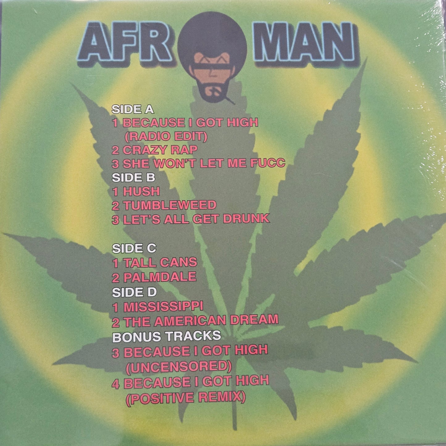 Afroman – The Good Times "2LP GREEN COLOURED VINYL"