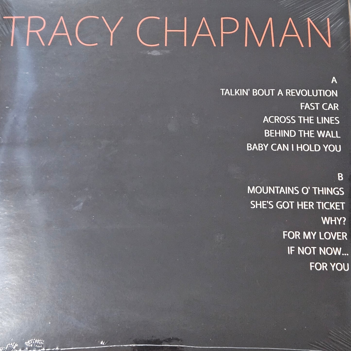 TRACY CHAPMAN - TRACY CHAPMAN SELF TITLED COLOURED VINYL SEALED