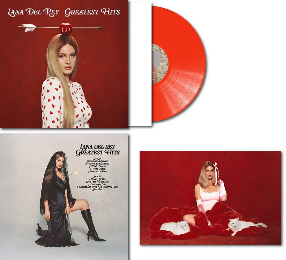 Lana Del Rey - Greatest Hits " RED COLOURED VINYL RECORD LP"