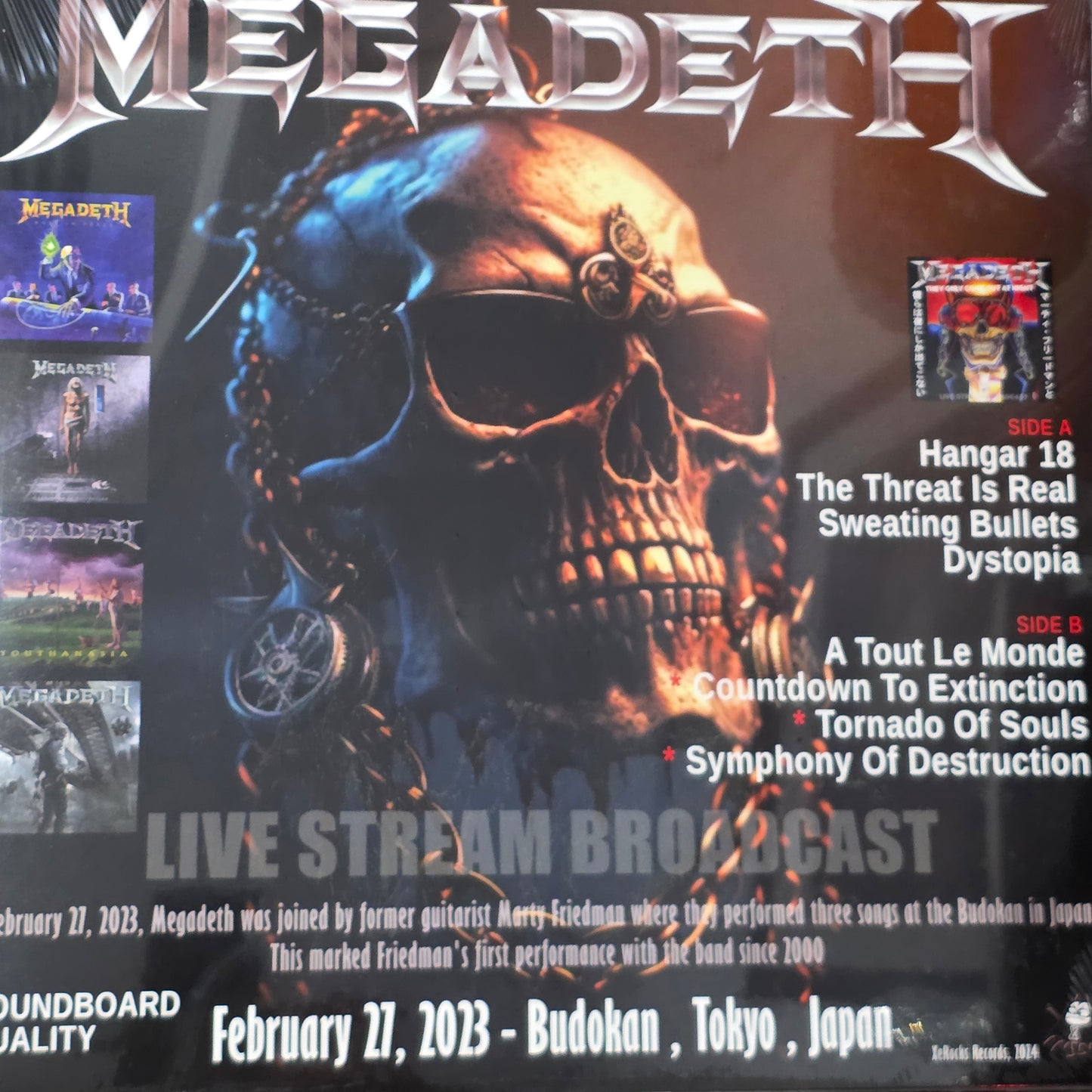 Megadeth - They Only Come Out At Night "COLOURED VINYL RECORD"