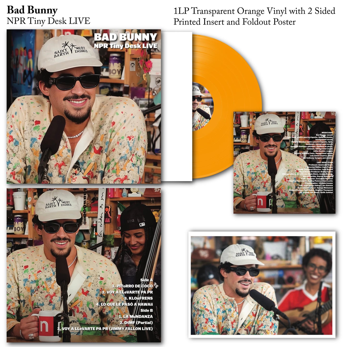 Bad Bunny - NPR Tiny Desk Concert Vinyl Record LP