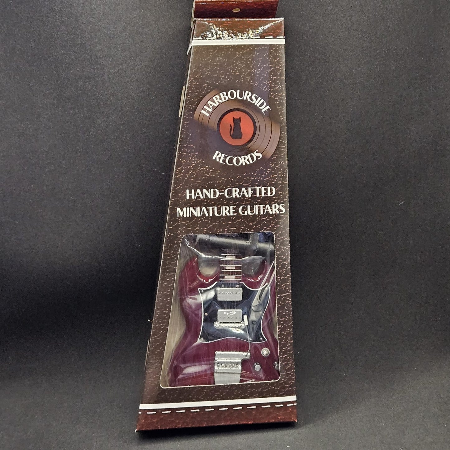 Miniature Guitar - ACDC Gibson SG Angus Young AC/DC - Model Guitar Inc Stand