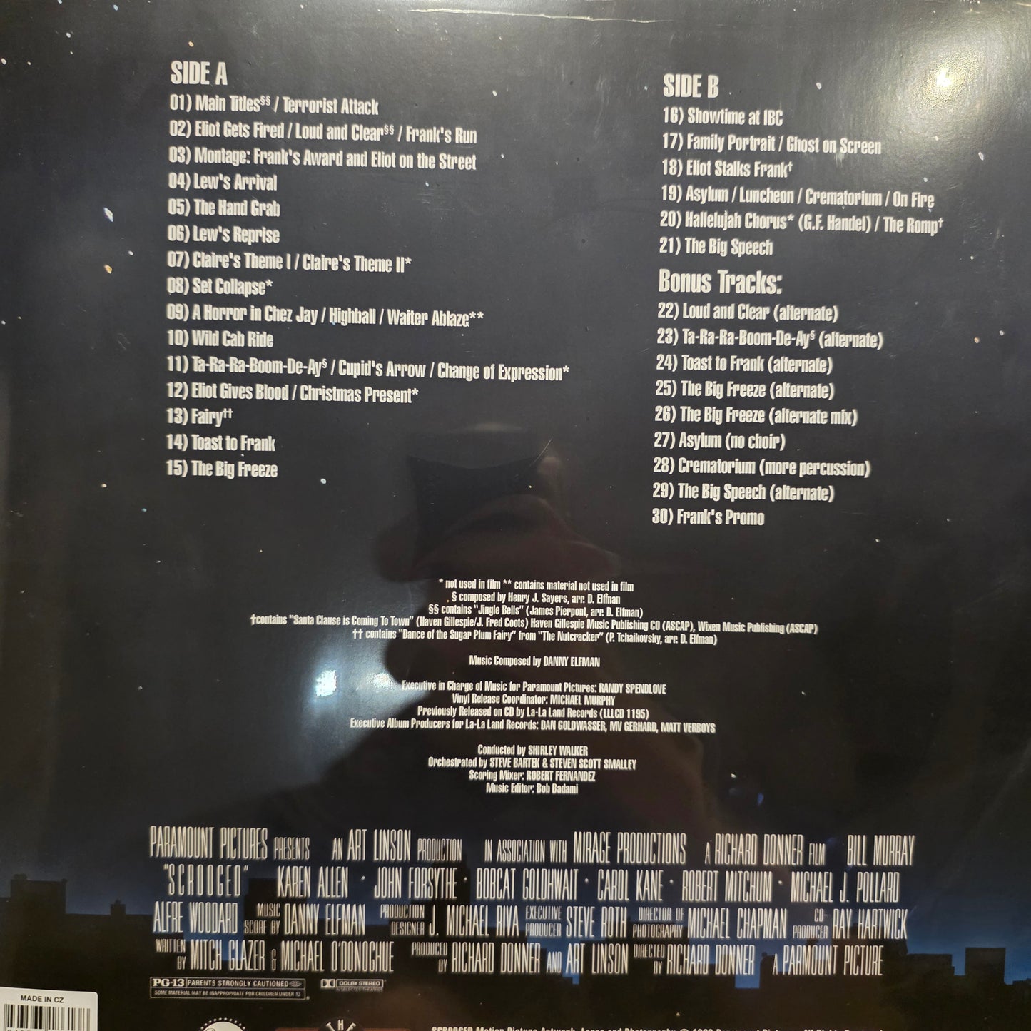 Danny Elfman - Scrooged - Music From The Motion Picture Bill Murray Vinyl Record