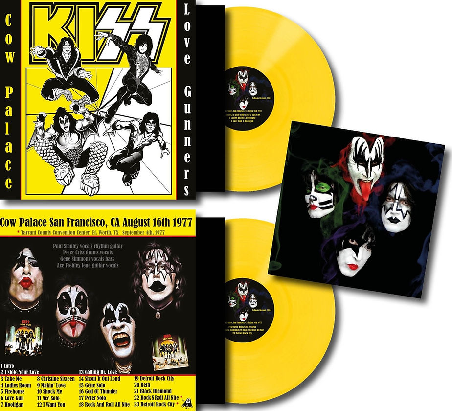 Kiss – Cow Palace (Love Gunners) "2LP COLOURED VINYL RECORD"