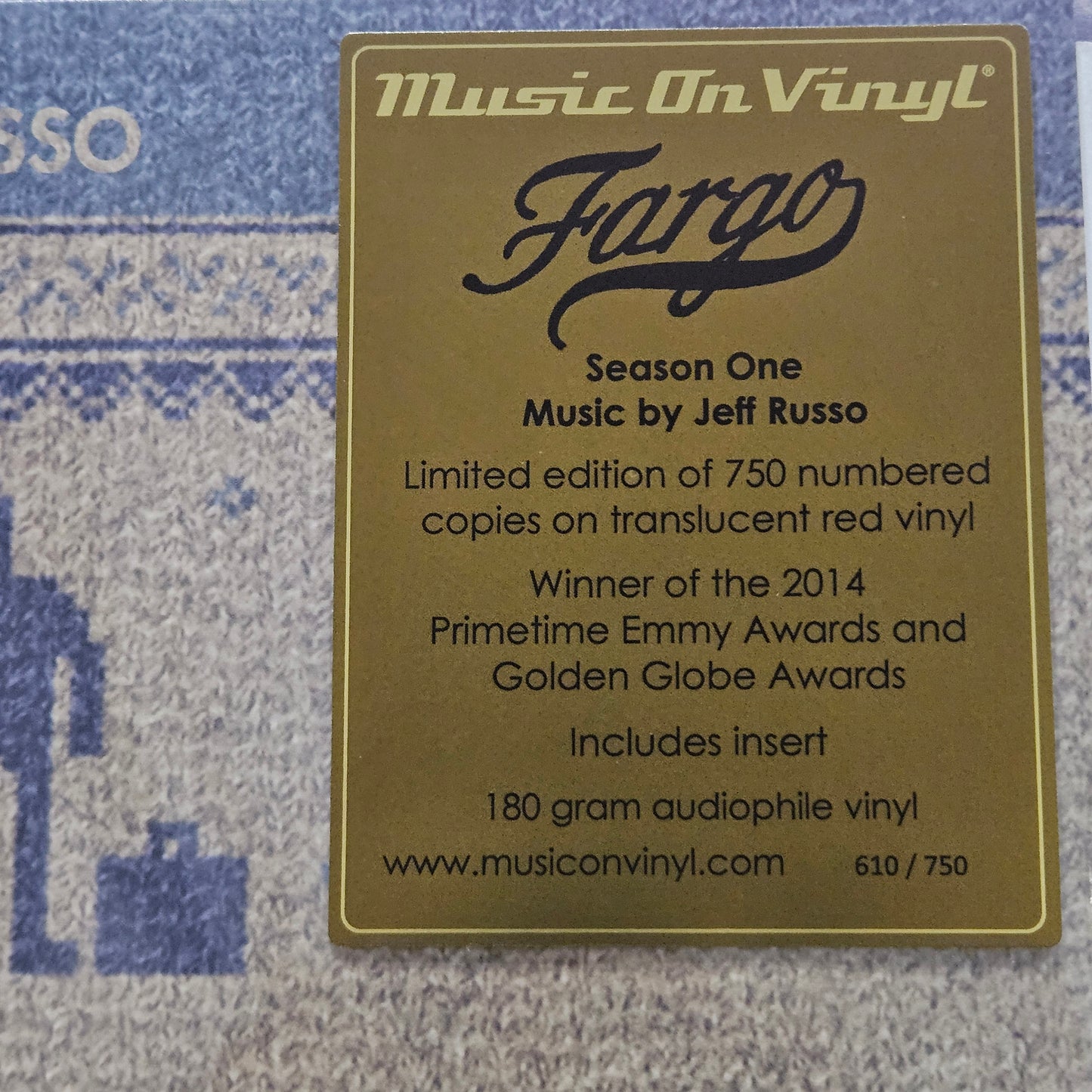 Jeff Russo - Fargo (An Original MGM/FXP Television Series) (LP, Album, Ltd, Num, RE, Red Vinyl)