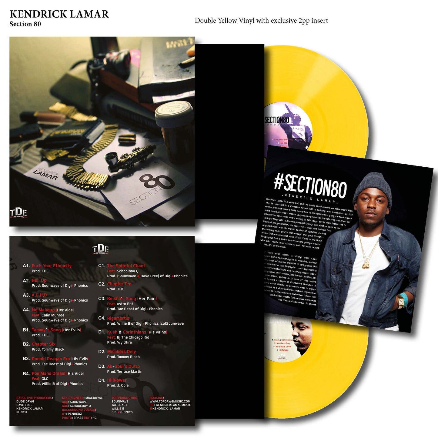 Kendrick Lamar – Section 80 "2LP COLOURED VINYL RECORD"