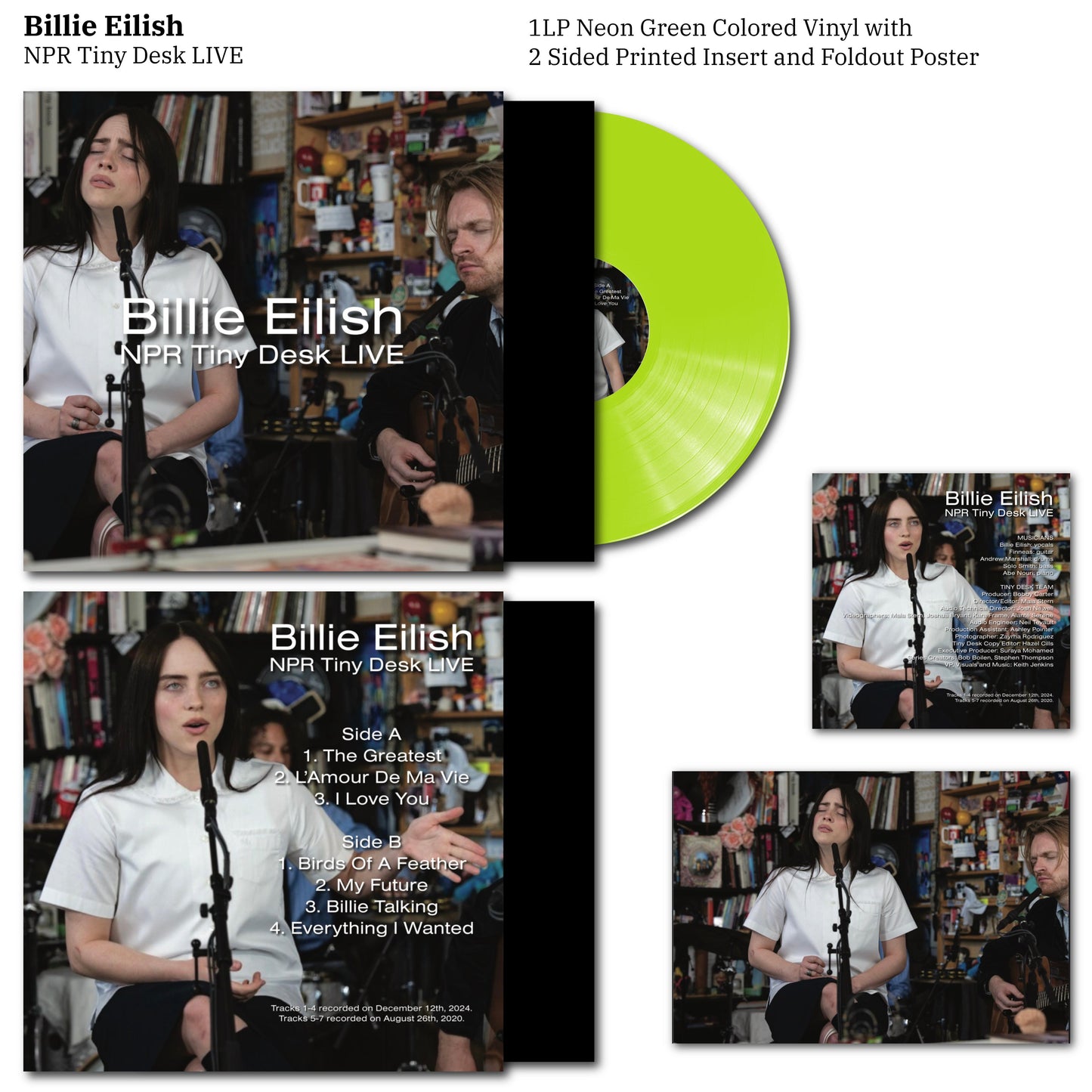 Billie Eilish - NPR Tiny Desk Concert Live Record LP