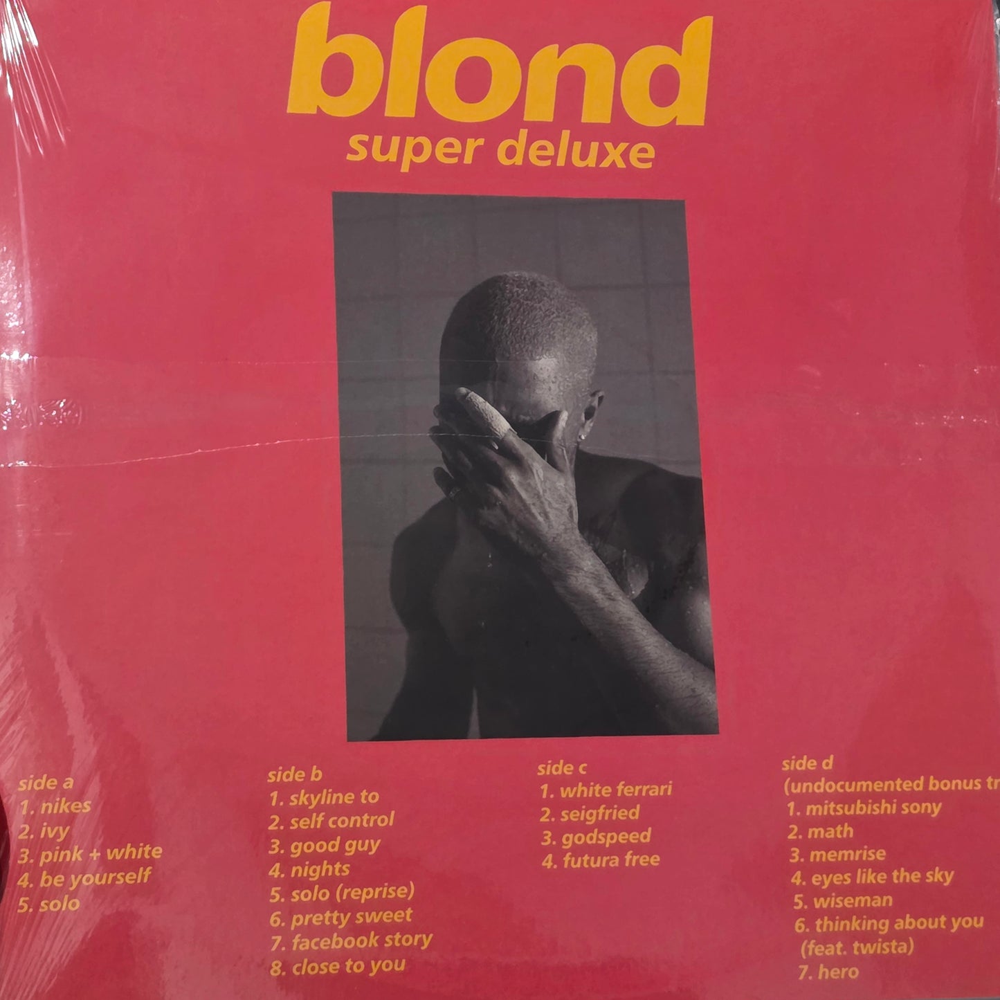 FRANK OCEAN BLOND SUPER DELUXE EDITION 2LP VINYL RECORD COLOURED WHITE INC 7 BONUS TRACKS PREORDER