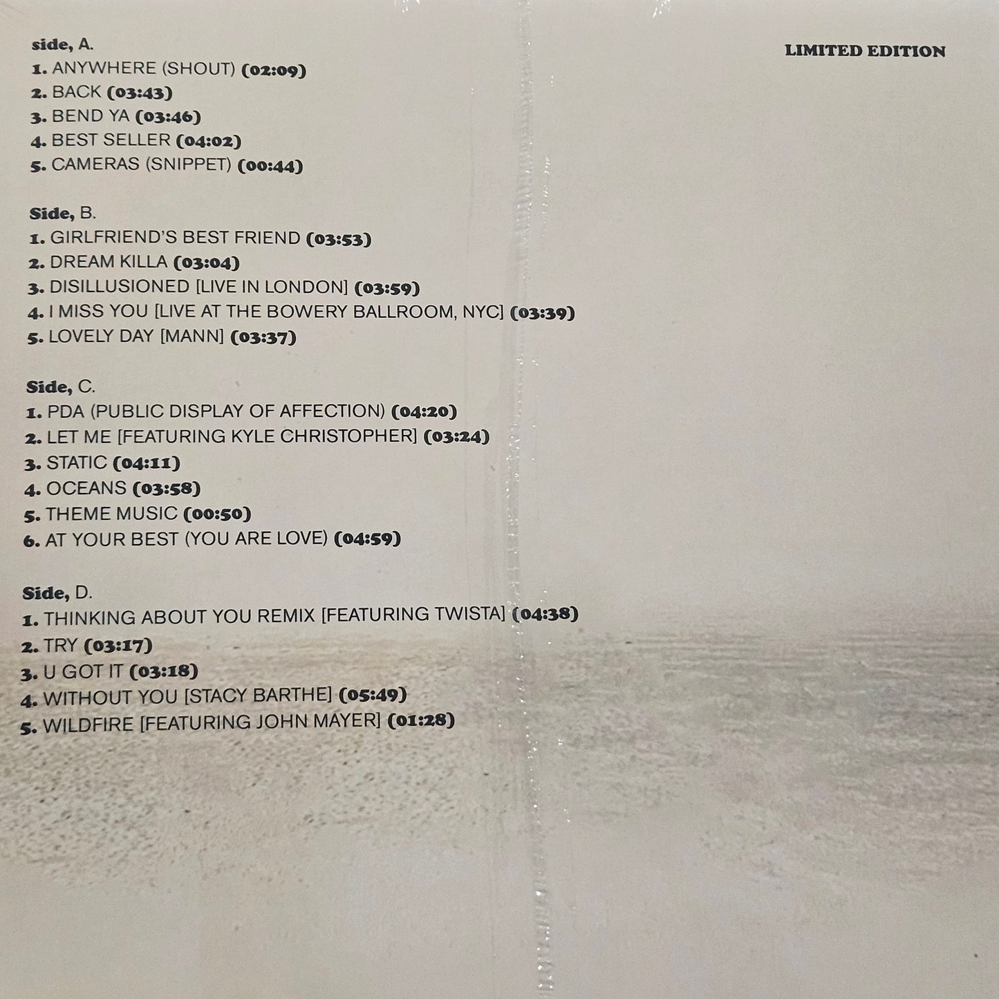 Frank Ocean – Unreleased, MISC. VOL.2 2LP Limited Edition Vinyl Record