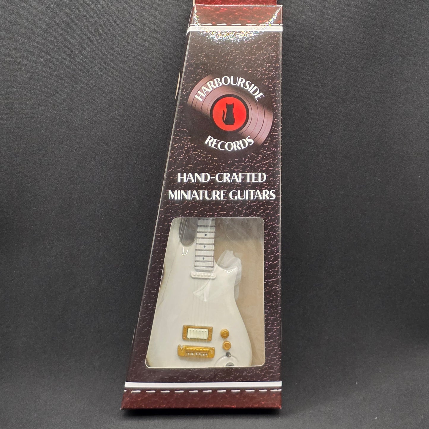 Miniature Guitar - Prince White Cloud - Model Guitar Inc Stand