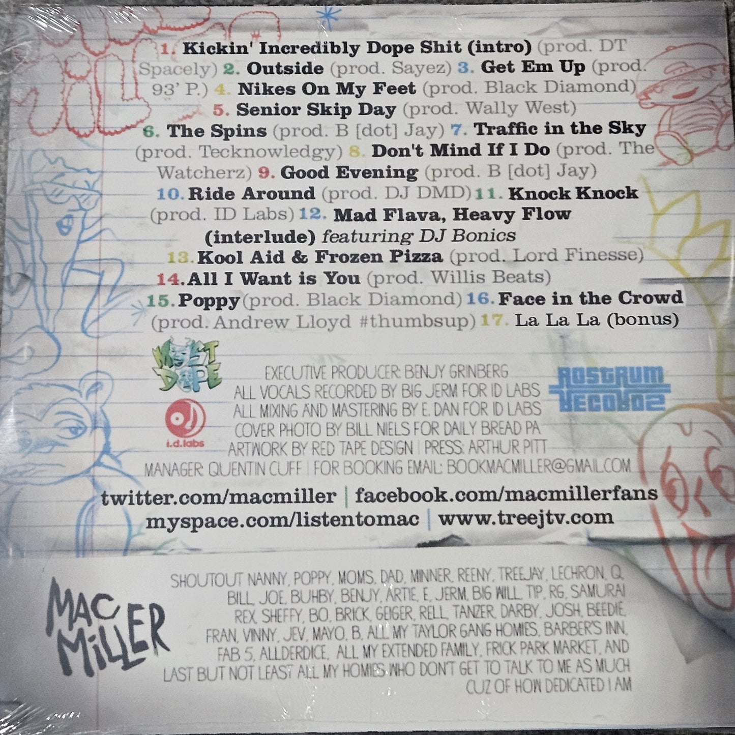 MAC MILLER KIDS KICKIN INCREDIBLE DOPE SHIT VINYL K.I.D.S