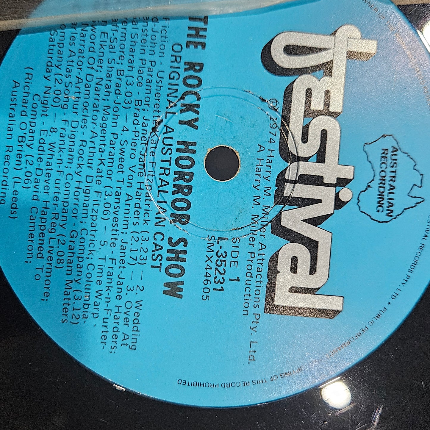 "The Rocky Horror Show" Original Australian Cast - The Rocky Horror Show: Original Australian Cast Album (LP, Album, Gat) Vinyl Record / LP