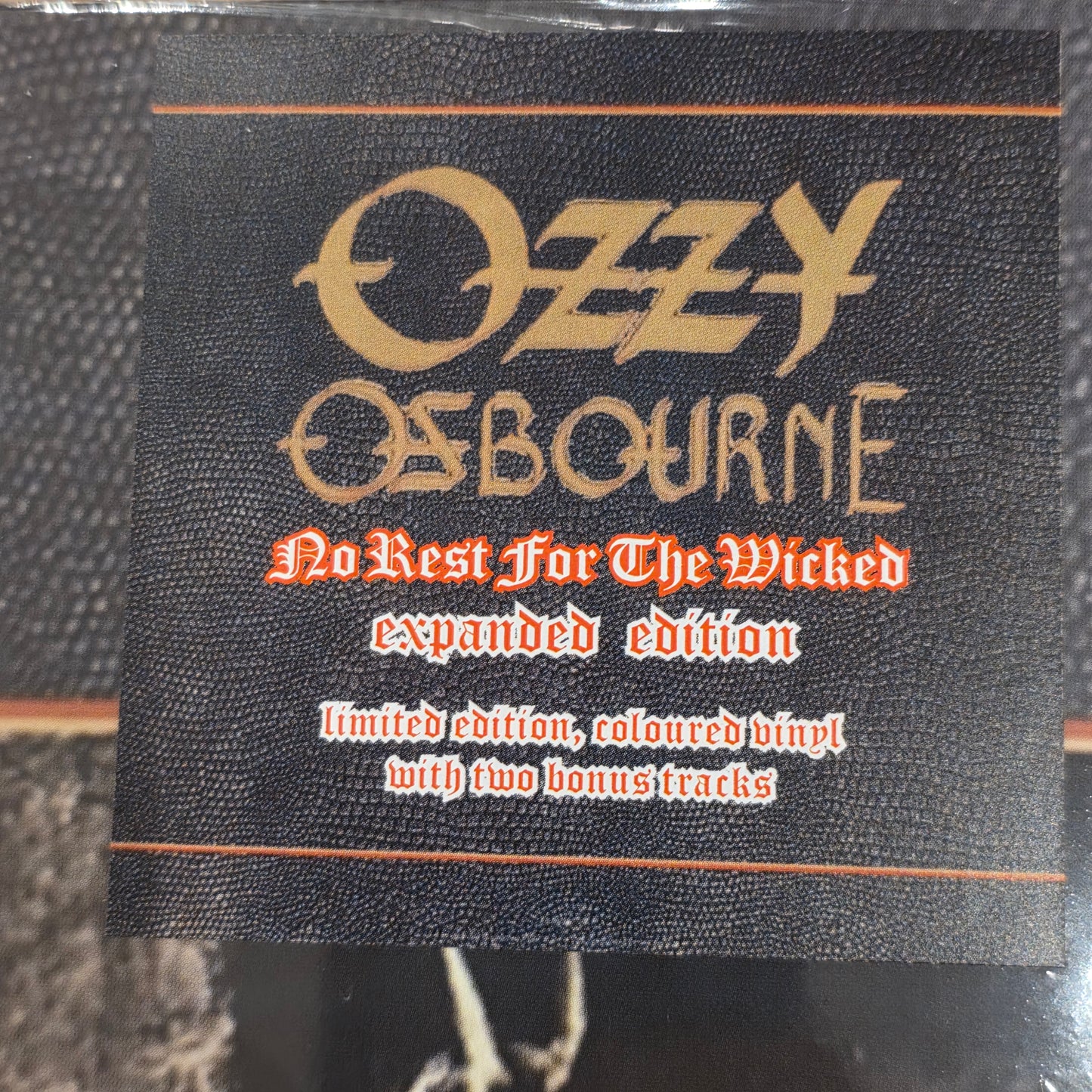 Ozzy Osbourne - No Rest For The Wicked Vinyl Record LP