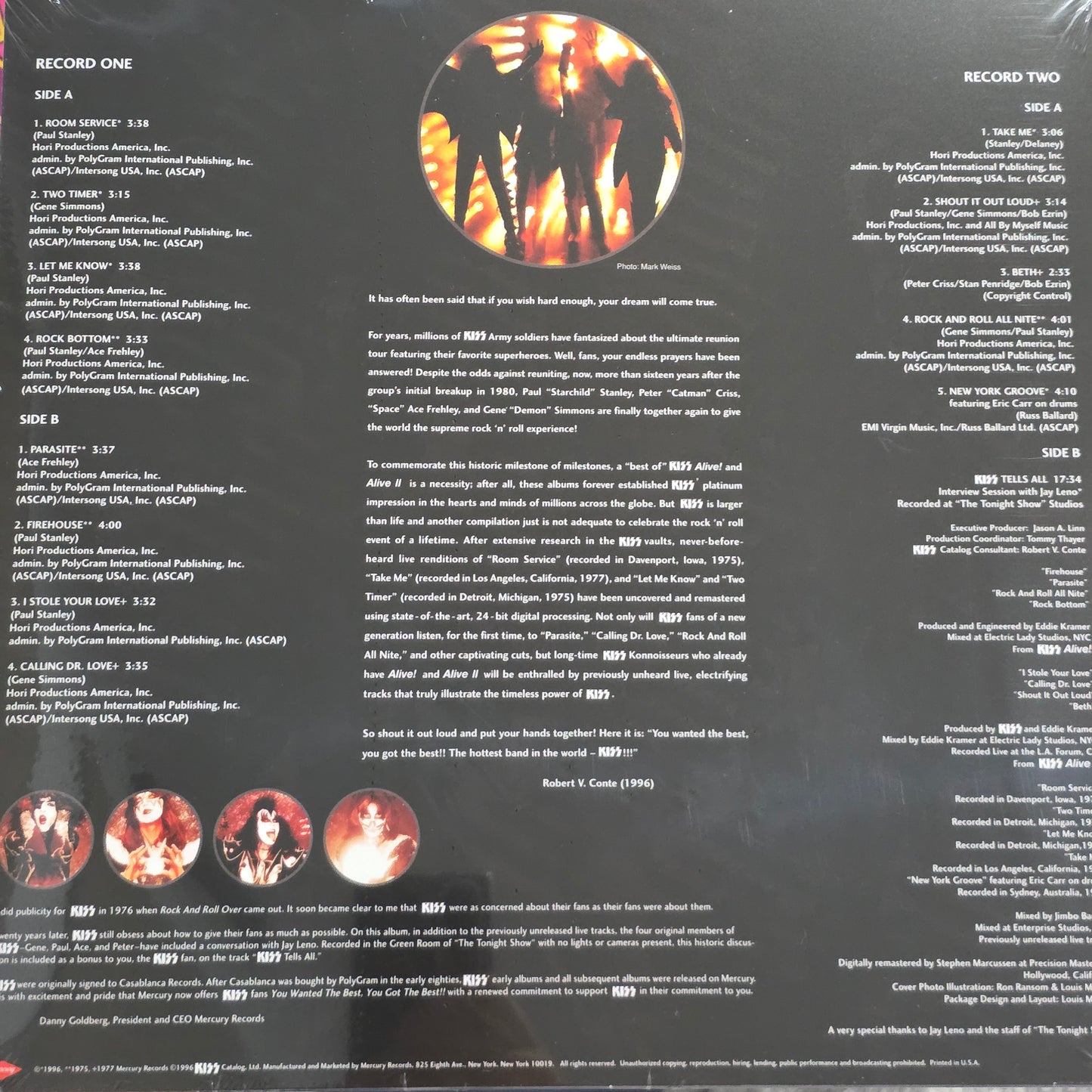 Kiss – You Wanted The Best, You Got The Best!! "2LP COLOURED VINYL RECORD"